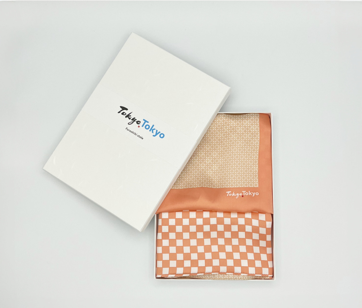 Tokyo Tokyo Furoshiki Stole (Orange)